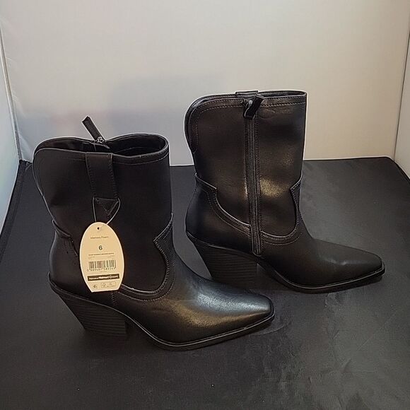 BRAND NEW SCOOP NYC WOMEN'S WESTERN MID -CALF HEELED BOOTIES - Picture 10 of 16